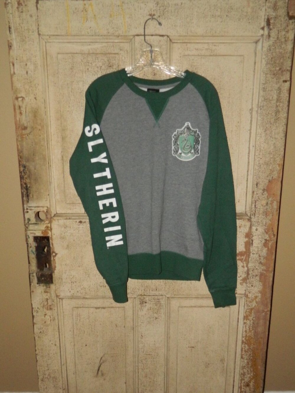 Harry Potter Wizarding World Universal Studios Sweatshirt Slytherin Sz S (Q-25)